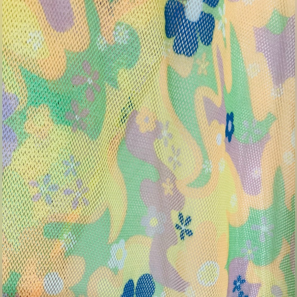 LA Hearts By Pacsun Multi Color Floral Swim Cover Up Sarong Medium - Picture 5 of 7
